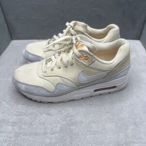 Nike Air Max 1 Pale Ivory Football Grey Melon Tint DZ3307-102 Kids Boys Size 3Y